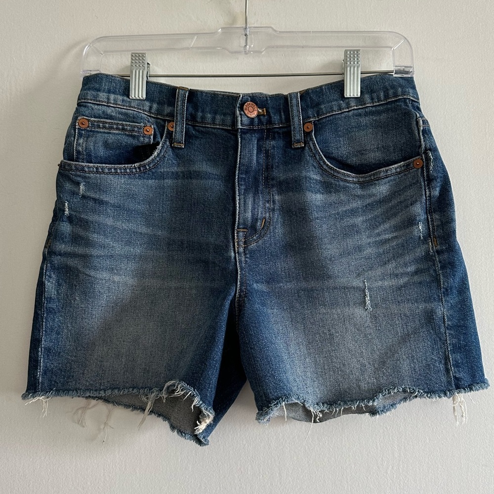 Madewell High-Rise Denim Jean Shorts in Malden Wash size 26 EUC - Picture 5 of 11